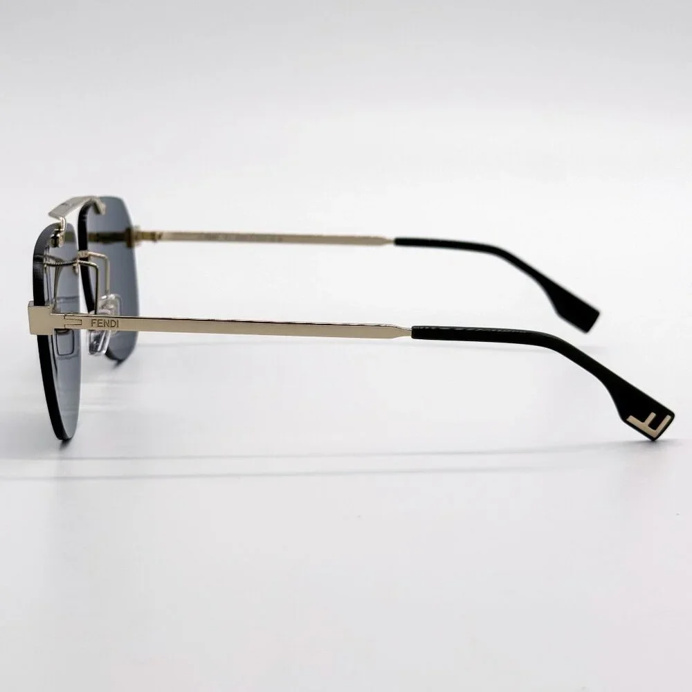 NEW FENDI SUNGLASSES FE40115U 32N GOLD/GREEN UNISEX EYEWEAR